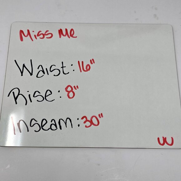 Miss Me Boot Cut Embellished Blingy Blue Denim Jeans Women's Size 30 - Picture 6 of 6